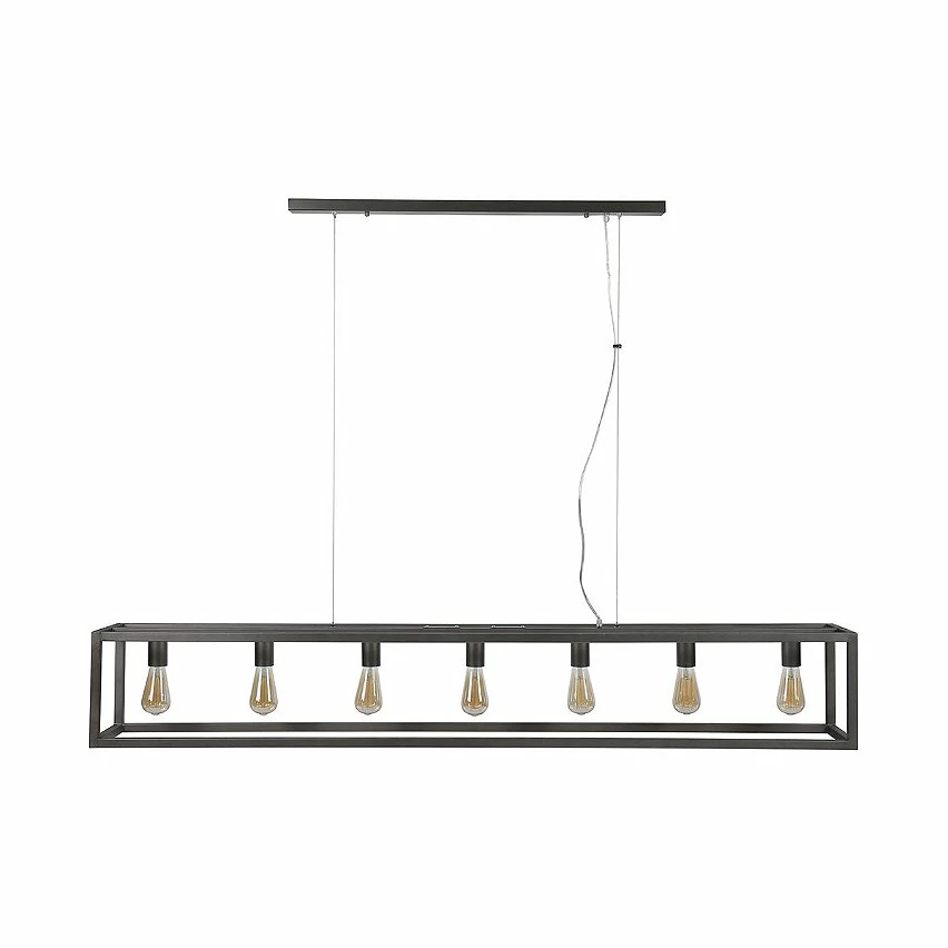 De gros ✔️ Lampea Suspension industrielle en métal argenté 7 lampes Sylvia 👍 3 De gros ✔️ Lampea Suspension industrielle en métal argenté 7 lampes Sylvia 👍