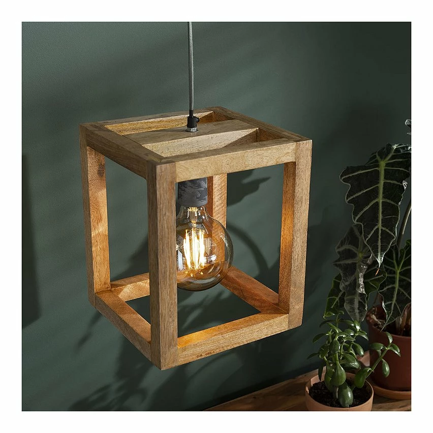 Sortie 🔔 Lampea Suspension contemporaine en bois de manguier Rudy ✔️ 6 Sortie 🔔 Lampea Suspension contemporaine en bois de manguier Rudy ✔️ – Image 4