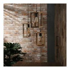Nouveau 😉 Lampea Suspension contemporaine en bois de manguier 3 lampes étagées Rudy 🔥 -Atmosphera Soldes 3665367163293 4