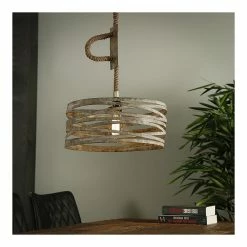 Coupon 🛒 Lampea Suspension vintage en métal 1 lampe Ø 40 cm David 🌟 -Atmosphera Soldes 3665367163316 7