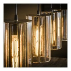 Bon marché 💯 Lampea Suspension vintage 4 lampes avec abat-jours en verre Novak 🥰 -Atmosphera Soldes 3665367163460 4