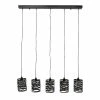Grosses soldes 🔥 Lampea Suspension industrielle 5 lampes en métal gris Ø 17 cm James 😉 -Atmosphera Soldes 3665367163514 1