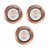 Bon marché 🛒 Paris prix Lot de 3 Spots Encastrés en Métal "Rond" 9cm Cuivre 🥰 -Atmosphera Soldes 3700564210194 1