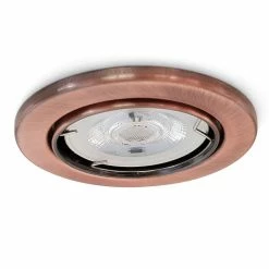 Bon marché 🛒 Paris prix Lot de 3 Spots Encastrés en Métal "Rond" 9cm Cuivre 🥰 -Atmosphera Soldes 3700564210194 3