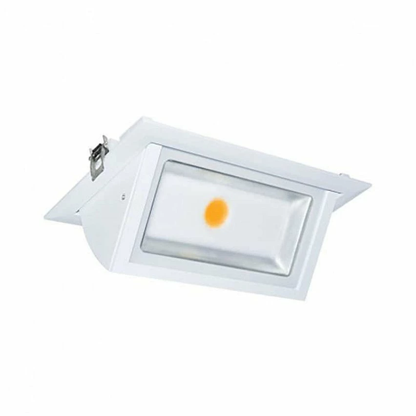 Vente flash đ Miidex Spot LED Encastrable Rectangulaire Orientable Blanc 30W Blanc Chaud 3000K â 3 Vente flash đ Miidex Spot LED Encastrable Rectangulaire Orientable Blanc 30W Blanc Chaud 3000K â