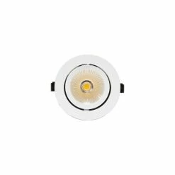 Remise 🌟 Miidex Spot LED Escargot Blanc 20W Orientable Equivalent 90W Blanc Chaud 3000K 🔔 -Atmosphera Soldes 3701124424518 3