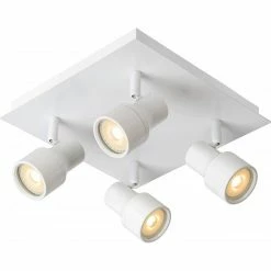 Le moins cher 👏 Lampea Spot moderne en métal 4 LED Ø10 cm Steel 😀