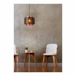 Promo ⌛ Lampea Suspension salon industriel 1 lampe Ø 34 cm Lucy ⭐ -Atmosphera Soldes 3701171264754 2