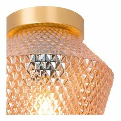 Grosses soldes 🌟 Lampea Plafonnier vintage Ø 21 cm Ambre 🎉 -Atmosphera Soldes 3701171264860 3