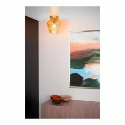 Grosses soldes 🌟 Lampea Plafonnier vintage Ø 21 cm Ambre 🎉 -Atmosphera Soldes 3701171264860 4