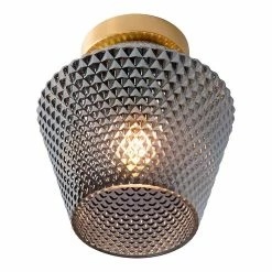 Grosses soldes 🌟 Lampea Plafonnier vintage Ø 21 cm Ambre 🎉