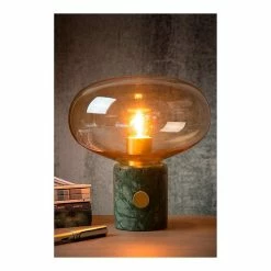 Budget 😉 Lampea Lampe à poser bureau vintage Ø 23 cm Charlize 🥰 -Atmosphera Soldes 3701171265171 2