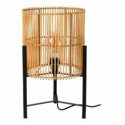 Offres ⭐ Lampea Lampe à poser en rotin Ø 30 cm Toulouse 👏