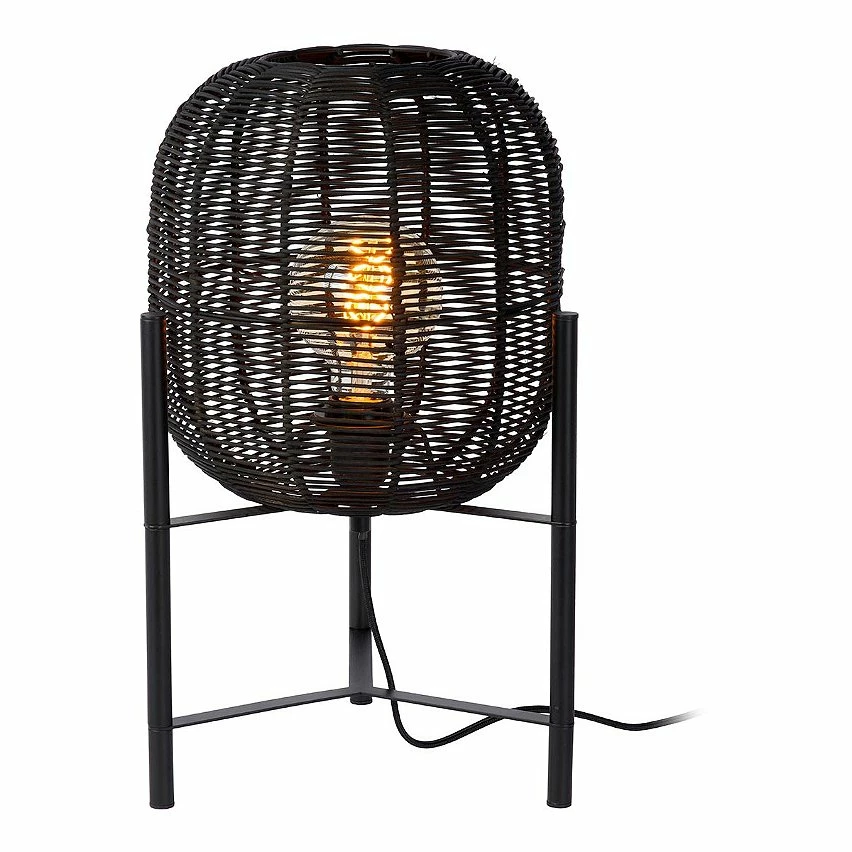 Acheter 🛒 Lampea Lampe à poser en rotin design Ø 30 cm Dourgan ✨ 4 Acheter 🛒 Lampea Lampe à poser en rotin design Ø 30 cm Dourgan ✨ – Image 2