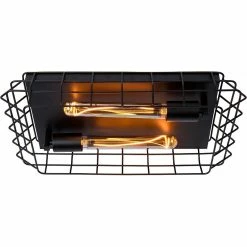 Bon marché ⌛ Lampea Plafonnier industriel 2xE27 noir Sash ✨ -Atmosphera Soldes 3701171265577 1