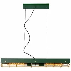 De gros ⭐ Lampea Suspension industrielle 2xE27 vert Sibel 😉 -Atmosphera Soldes 3701171265683 2
