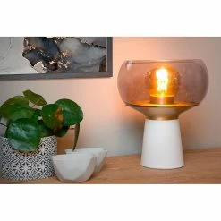 Remise 👍 Lampea Lampe de table vintage salon blanc 1xE27 Global 😀 -Atmosphera Soldes 3701171265881 6