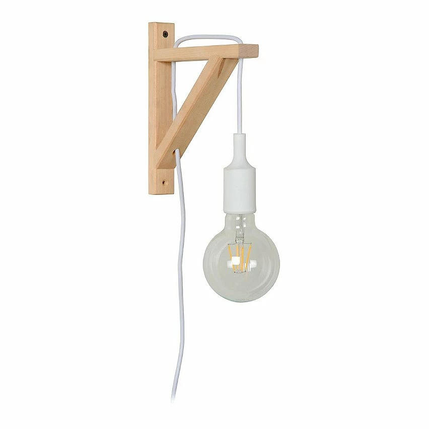 Tout neuf 🌟 Lampea Applique murale en bois contemporaine 1xE27 Perla ✔️ 3 Tout neuf 🌟 Lampea Applique murale en bois contemporaine 1xE27 Perla ✔️