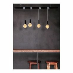Tout neuf 🥰 Lampea Suspension industrielle 4 lampes Ewan ⌛ -Atmosphera Soldes 3701171266376 2