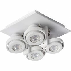 Nouveau ⌛ Lampea Spot plafond 4 lampes LED dimmable James 🔔 -Atmosphera Soldes 3701171268547 3