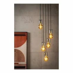Nouveau 😍 Lampea Suspension industrielle 5 lampes Indie 😍 -Atmosphera Soldes 3701171269087 5