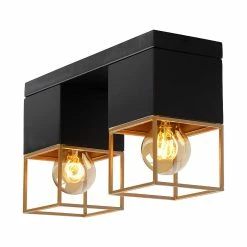 Meilleure affaire 🎉 Lampea Plafonnier industriel 2xE27 Rixon 🧨 -Atmosphera Soldes 3701171269377 4