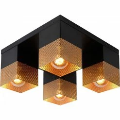 Offres 🎉 Lampea Plafonnier industriel intérieur 4xE27 Renata 🎁 -Atmosphera Soldes 3701171269438 1