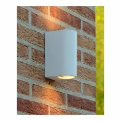 Offres 🔥 Lampea Spot mural extérieur arrondi 2 lampes LED dimmable Zora 🔥