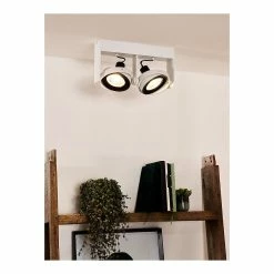 Remise 🌟 Lampea Spot plafond 2 lampes orientables LED dimmable Griffin ✨ -Atmosphera Soldes 3701171270151 2
