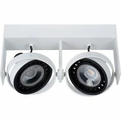 Remise 🌟 Lampea Spot plafond 2 lampes orientables LED dimmable Griffin ✨ -Atmosphera Soldes 3701171270151 3