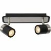 De gros 🧨 Lampea Spot plafond moderne LED dimmable 2 lampes Nert 🔥 -Atmosphera Soldes 3701171270663 2