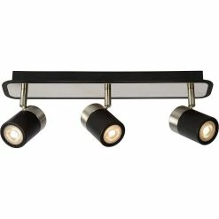 Remise 🤩 Lampea Spot plafond moderne LED dimmable 3 lampes Nert 😀