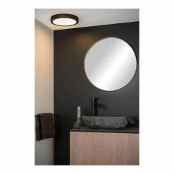 Remise 😍 Lampea Plafonnier salle de bain Ø 30 cm LED dimmable Brie 🔥