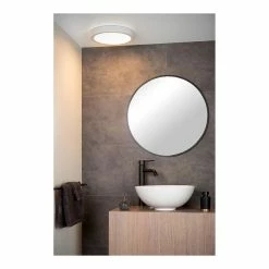 Remise 😍 Lampea Plafonnier salle de bain Ø 30 cm LED dimmable Brie 🔥 -Atmosphera Soldes 3701171271172 2
