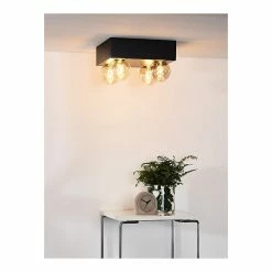 Meilleure vente ❤️ Lampea Plafonnier industriel 4 lampes Urus 👍 -Atmosphera Soldes 3701171271400 6