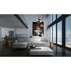 Top 10 🛒 Lampea Suspension sphérique 5 lampes en verre fumé Lius 😍 10 Top 10 🛒 Lampea Suspension sphérique 5 lampes en verre fumé Lius 😍 -Atmosphera Soldes 3701171271936 4