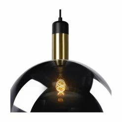 Le moins cher 🌟 Lampea Suspension en verre fumé Ø 20 cm Lius 🌟 12 Le moins cher 🌟 Lampea Suspension en verre fumé Ø 20 cm Lius 🌟 -Atmosphera Soldes 3701171271943 5