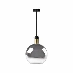 Meilleure vente 🌟 Lampea Suspension en verre fumé Ø 28 cm Lius 😍