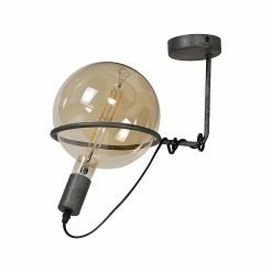 Sortie 🎉 Lampea Plafonnier industriel en métal gris Calvin 😍 -Atmosphera Soldes 3701171290586 6