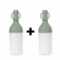 Top 10 ⌛ Deladeco Set de 2 lampes extérieure design batterie incluse Bottle 💯 -Atmosphera Soldes 3701171296038 1