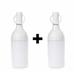 Top 10 ⌛ Deladeco Set de 2 lampes extérieure design batterie incluse Bottle 💯 -Atmosphera Soldes 3701171296076 1