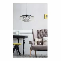 Offres ⭐ Lampea Suspension industrielle pour salon 127 cm Muguet 😍 -Atmosphera Soldes 3701587500750 2