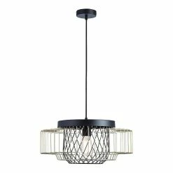 Offres ⭐ Lampea Suspension industrielle pour salon 127 cm Muguet 😍 -Atmosphera Soldes 3701587500750 3