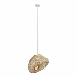 Nouveau ⌛ Vivabita Suspension design bambou pour salon 120 cm Cornaline 🛒