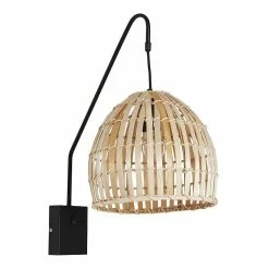 Sortie 🎉 Vivabita Applique murale bambou naturel pour salon 54 cm Onyx ⭐ -Atmosphera Soldes 3701587502044 4