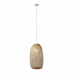 Acheter 🧨 Vivabita Suspension en rotin naturel pour salon 150 cm Calcédoine 👏