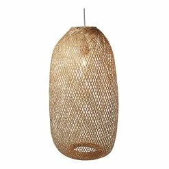 Acheter 🧨 Vivabita Suspension en rotin naturel pour salon 150 cm Calcédoine 👏 -Atmosphera Soldes 3701587502068 3