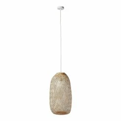 Acheter 🧨 Vivabita Suspension en rotin naturel pour salon 150 cm Calcédoine 👏 -Atmosphera Soldes 3701587502068 4