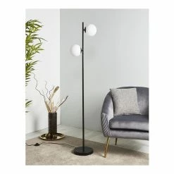 Tout neuf 🎉 Lampea Lampadaire moderne pour salon 160 cm Mélanite 🤩 -Atmosphera Soldes 3701587502136 3