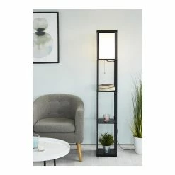 De gros 💯 Lampea Lampadaire industriel bois pour salon 160 cm Collins 🌟 -Atmosphera Soldes 3701587502303 4